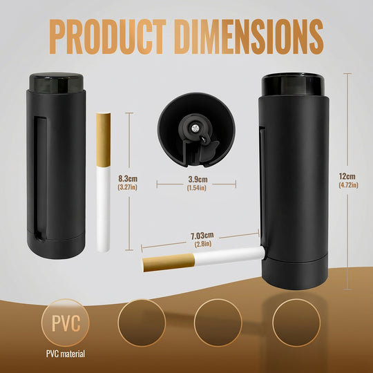 One-Press Pop-Up Cigarette Dispenser Case, 7-Cigarette Portable Storage Box (MOQ 10 Sets)