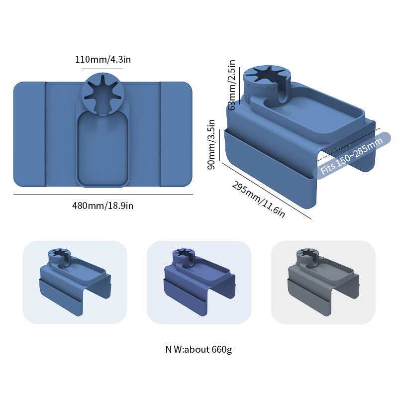 Sofa Drink Holder Portable Silicone Sofa Coaster Anti-slip Couch Armrest Cup Holder