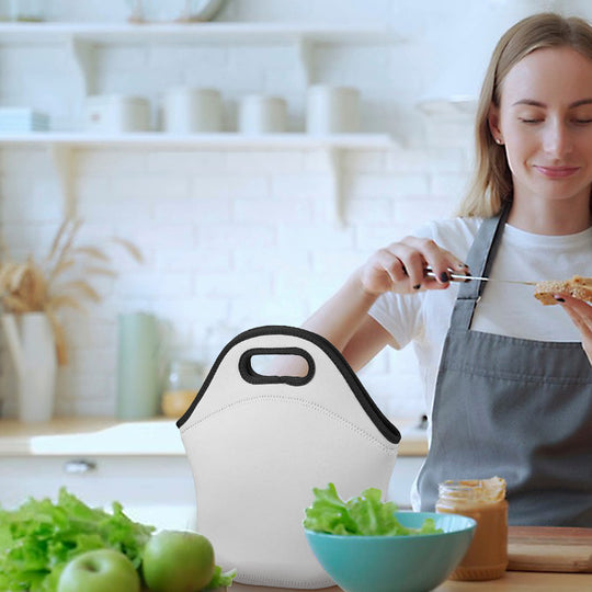 Sublimation DIY Blanks Neoprene Lunch Bag Insulated Soft Box Reusable Lightweight Lunch Bag Case Thermal Food Carry Case