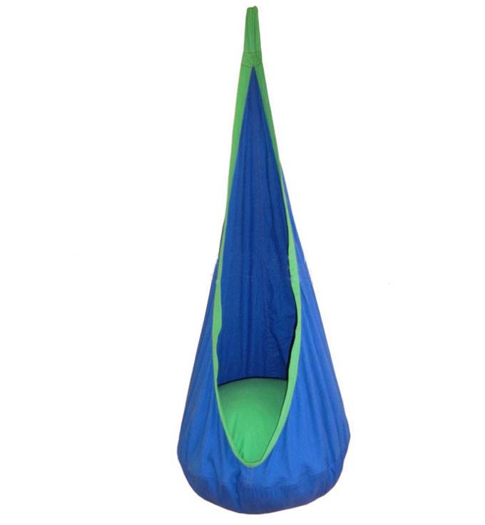 Kids Pod Swing Seat Hanging Hammock Chair With Inflatable Pillow (MOQ 10 Pcs)