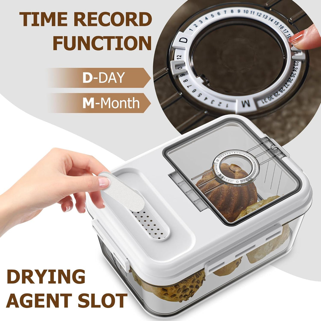 Storage Container  Bread Rice Box for Kitchen Countertop Airtight (MOQ 10 Pcs)