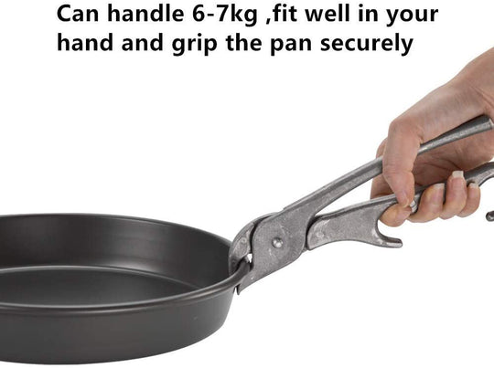 Premium Pizza Pan Gripper Aluminum Alloy, Heavy Duty Pizza Pan Tongs Stone Pot Clamp for Lifting Hot Plate