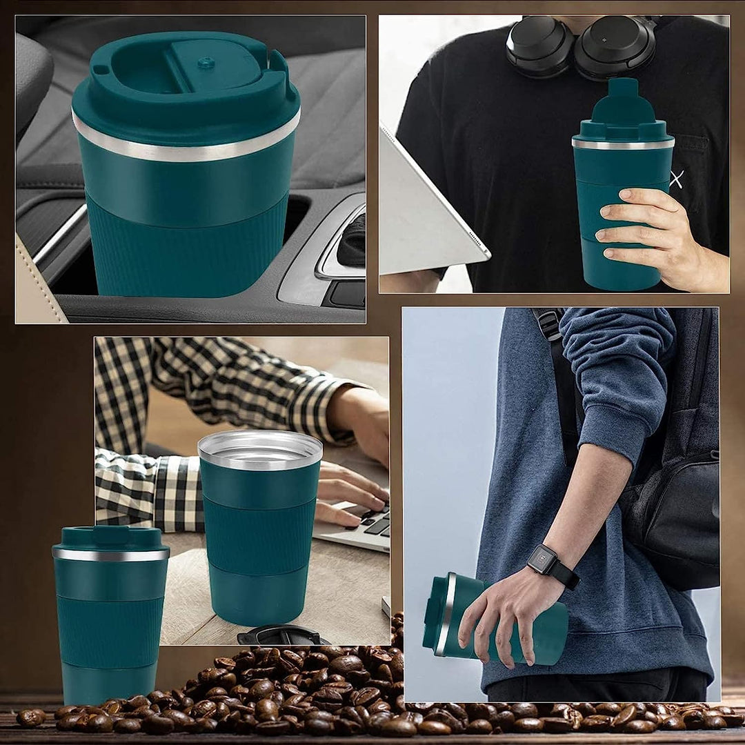 Vacuum Stainless Steel Insulated Travel Mug Spill Proof with Leakproof Lid