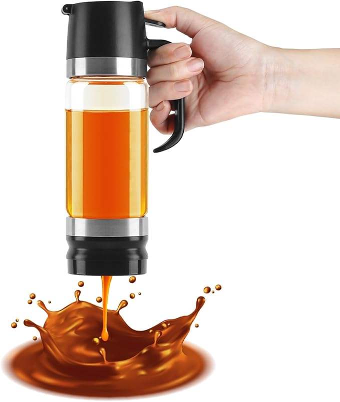 Honey Dispenser Pot No Drip Honey Container With Handle Syrup