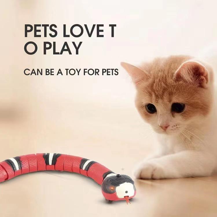 USB Rechargeable,Automatically Sense Obstacles and Escape,Electric Tricky Snake Cat Toys for Indoor Cats Dogs (MOQ 10 Sets)