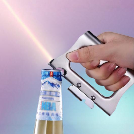 Stainless Steel Heavy-Duty Manual Can Opener with Ergonomic Grip Handle