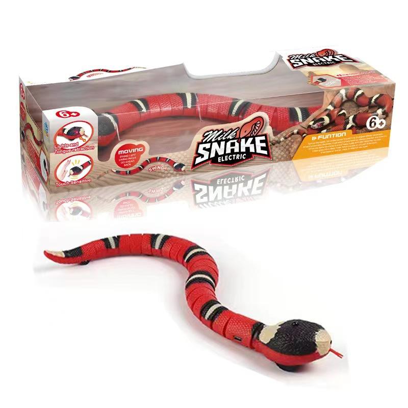 USB Rechargeable,Automatically Sense Obstacles and Escape,Electric Tricky Snake Cat Toys for Indoor Cats Dogs (MOQ 10 Sets)