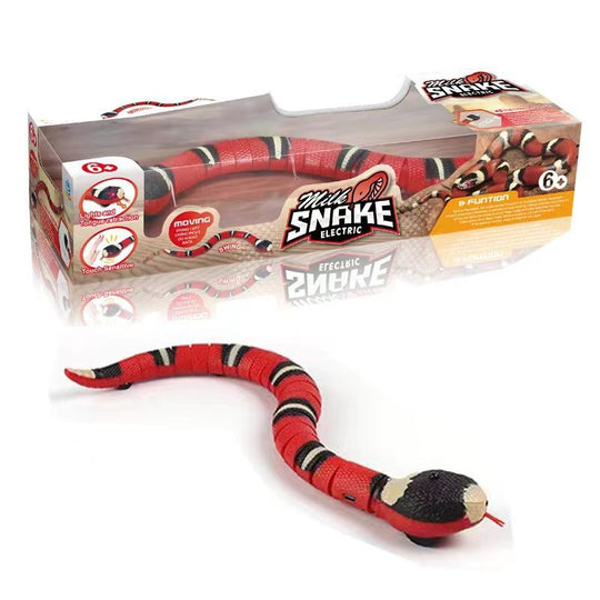 USB Rechargeable,Automatically Sense Obstacles and Escape,Electric Tricky Snake Cat Toys for Indoor Cats Dogs (MOQ 10 Sets)
