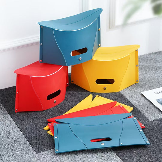 Multifunctional Portable Chair Home Travel Outdoor Portable Folding Stool Hand Basket Folding Stool (MOQ 10 Sets)