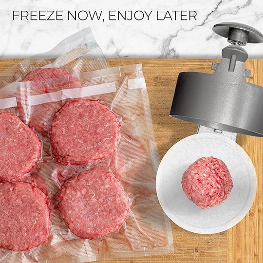 Burger Press Patty Maker – Non-Stick Food Grade Hamburger Patty Maker with Easy-Release Handle for Home Kitchen, BBQ & Grilling