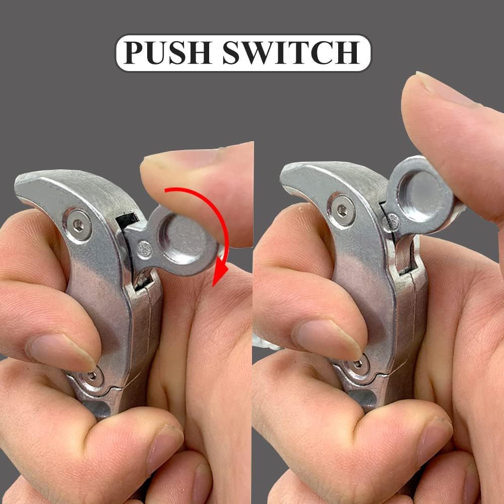 Stainless Steel Handheld Slingshot Release Grip Fish Dart Catapult Trigger Ball