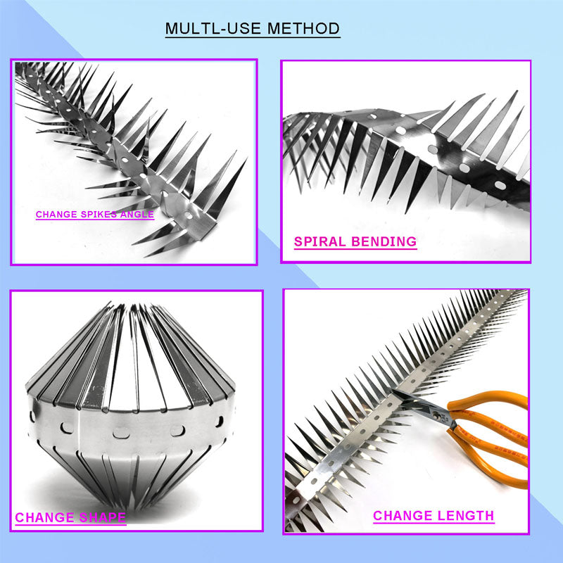 Outdoor Stainless Steel Garden Fence Spikes and Wall