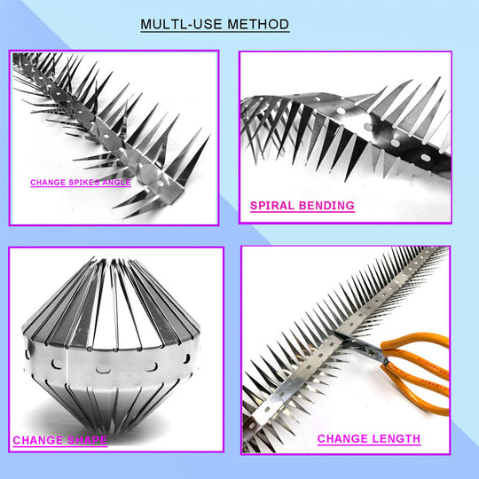 Outdoor Stainless Steel Garden Fence Spikes and Wall