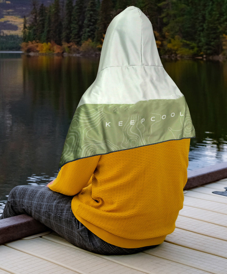 Magic Neck and Face Ice Towel Microfiber Cold Guard Towel Cooling Hoodie Towel for Outdoor (MOQ 10 Sets)