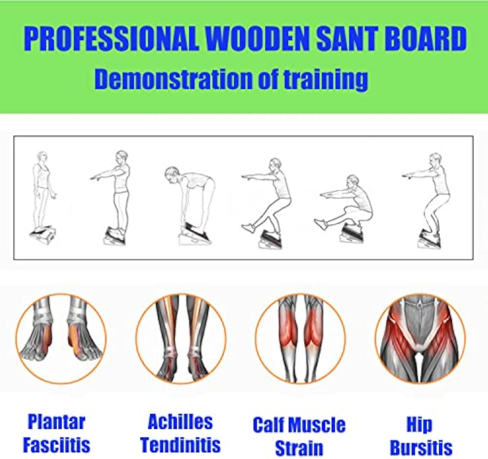 Adjustable Incline Board and Calf Stretcher, Slant Board