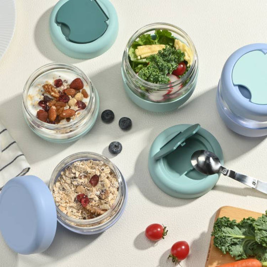 Microwave & Dishwasher Safe, Airtight Meal Prep & Food Storage Jar for Lunch