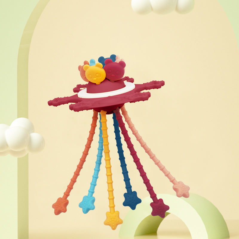 Montessori Pull String Sensory Toy for 6-12-18 Months Babies Teething Toys