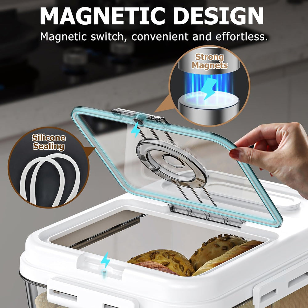 Storage Container  Bread Rice Box for Kitchen Countertop Airtight (MOQ 10 Pcs)