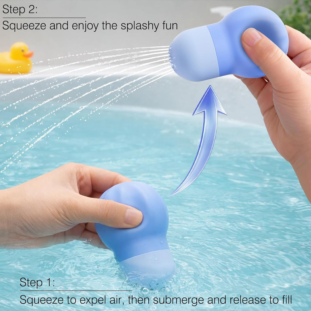 Toddler Sensory Bath Toys – Soft Silicone Water Squeezing Toys for Ages 1-3
