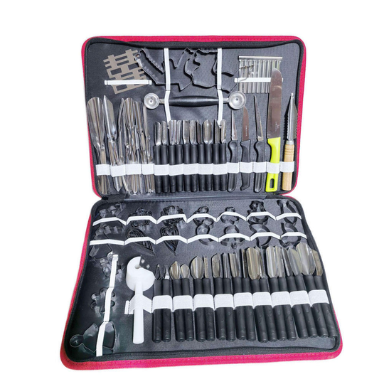 Multifunctional Portable Vegetable Fruit Food Engraving Peeling Kitchen Carving Sculpting Modeling Tools (MOQ 10 Sets)
