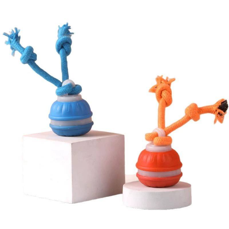 Interactive Rechargeable Dog Toy, 360° Smart Automatic Rolling Moving Toy for Bored Pets