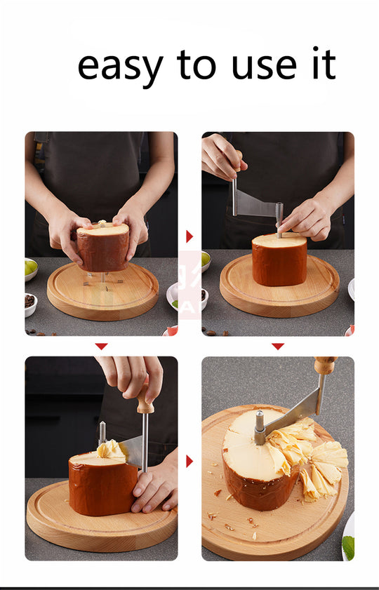 Multifunctional Rust-Proof Shredder Girolle with Handle for Cheese Wheels and Chocolate (MOQ 10 Sets)