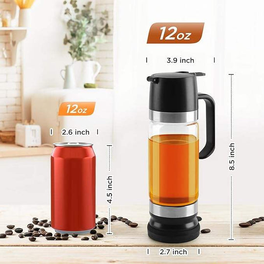 Honey Dispenser Pot No Drip Honey Container With Handle Syrup