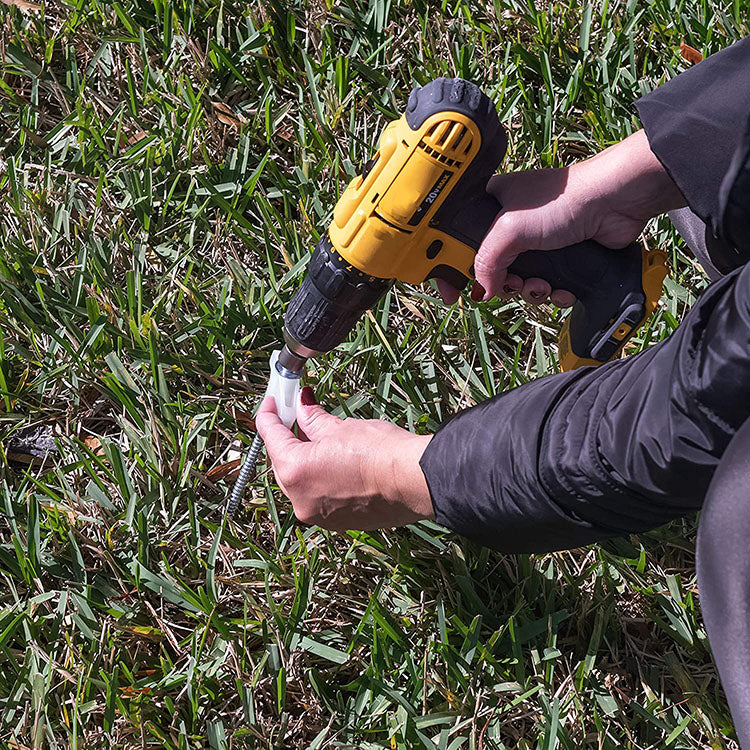 Ground Anchors Screw in, Metal Threaded Tent Spikes, Camping Pegs for Canopies & Gardening Inflatable Decor (MOQ 10 Sets)