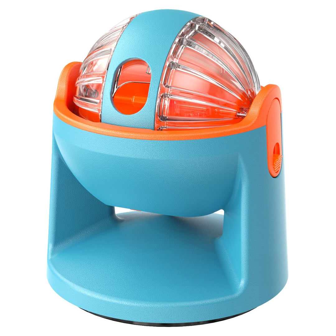 2-in-1 Dog Puzzle Toy – Adjustable Treat Dispenser &amp; Slow Feeder with 360° Rotating Suction Base for Dogs &amp; Cats