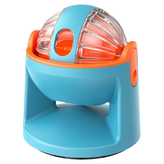 2-in-1 Dog Puzzle Toy – Adjustable Treat Dispenser & Slow Feeder with 360° Rotating Suction Base for Dogs & Cats