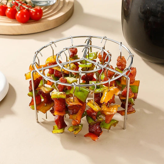 Vertical Grill Rack Detachable BBQ Circular Hanging