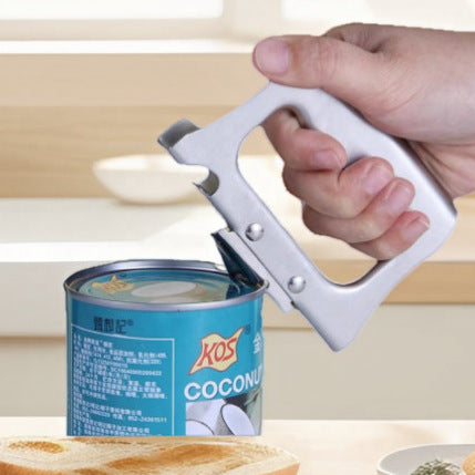 Stainless Steel Heavy-Duty Manual Can Opener with Ergonomic Grip Handle (MOQ 10 Sets)