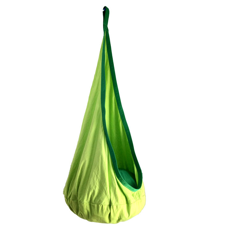 Kids Pod Swing Seat Hanging Hammock Chair With Inflatable Pillow (MOQ 10 Pcs)