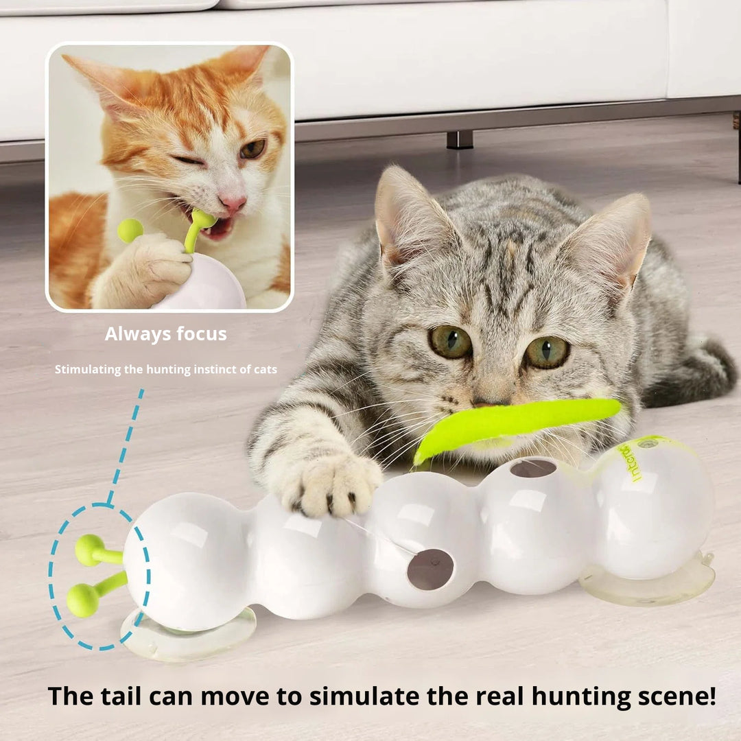 Modern Eco-friendly Plastic Feather Interactive Cat Toy Smart Motion Activated Whack Hole Teaser Automatic Moving (MOQ 10 Sets)
