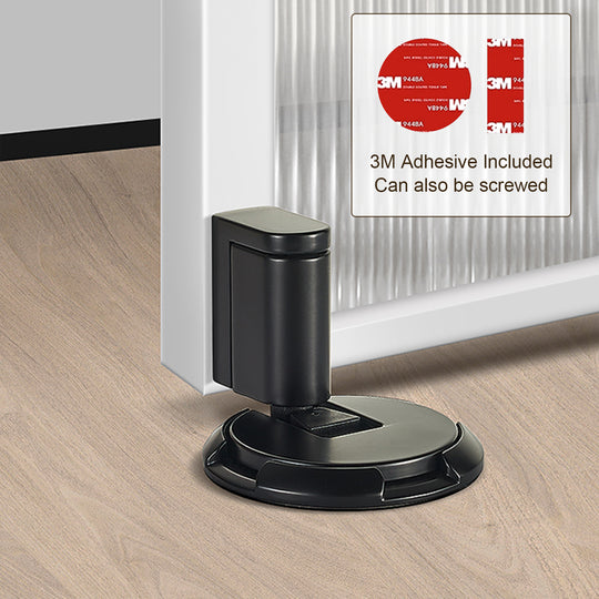 Mechanical Floor Door Stop, Push-Lock Adjustable Holder