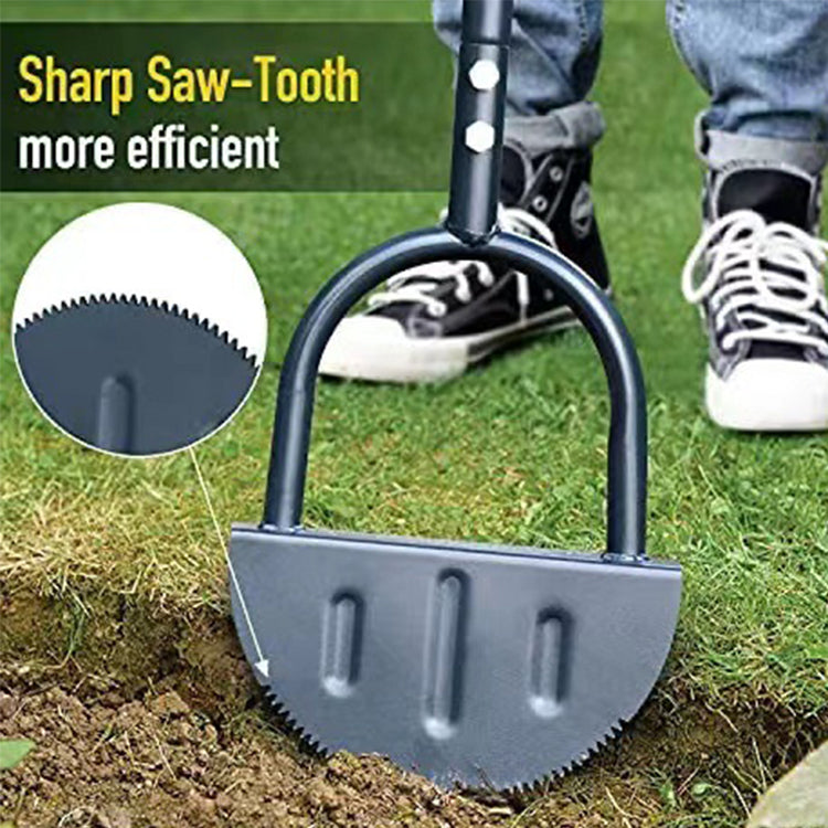 Tooth Blade Lawn Edger Tool,3 Pieces Removable Lawn Edger Spade,Carbon Steel Garden Lawn Border Edger