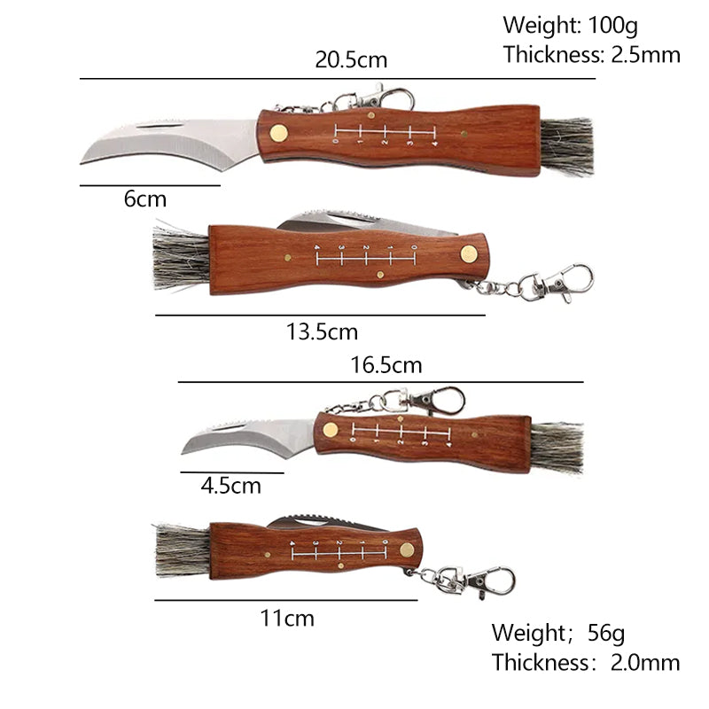 Folding Camping Hunting Truffles Harvest Sharp Knives Natural Wood Handle Pocket knife