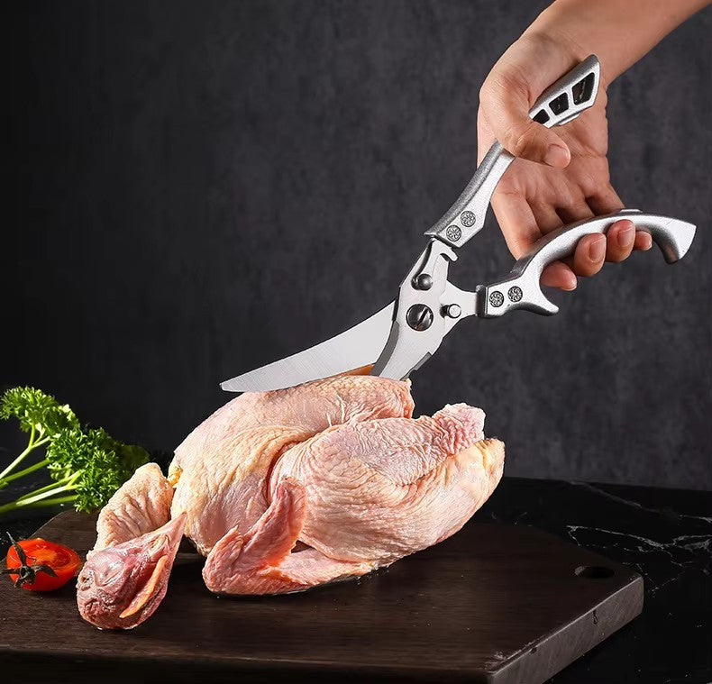 Heavy Duty Poultry Shears, Stainless Steel Kitchen Scissors (MOQ 10 Sets)