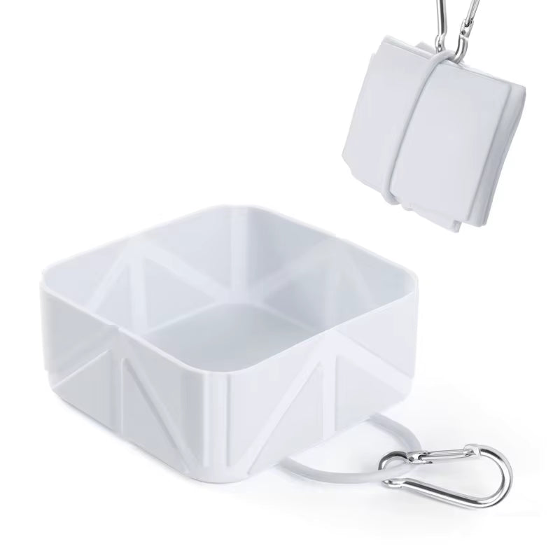 Portable Foldable Travel Bowls for Dogs & Cats, Expandable Food & Water Feeder for Hiking