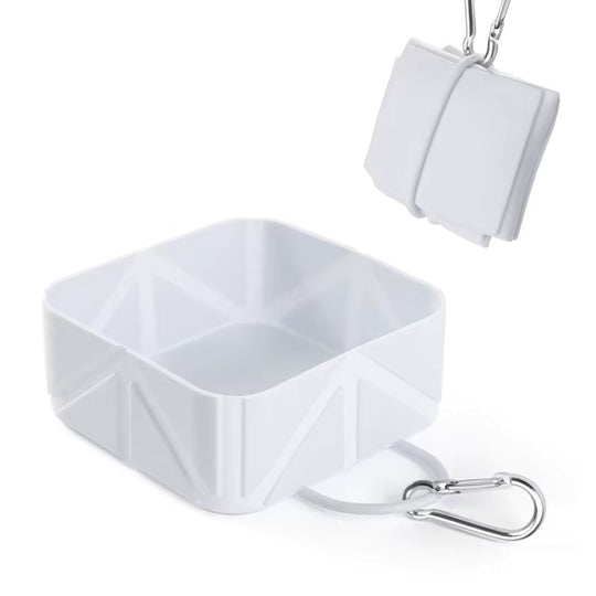Portable Foldable Travel Bowls for Dogs & Cats, Expandable Food & Water Feeder for Hiking