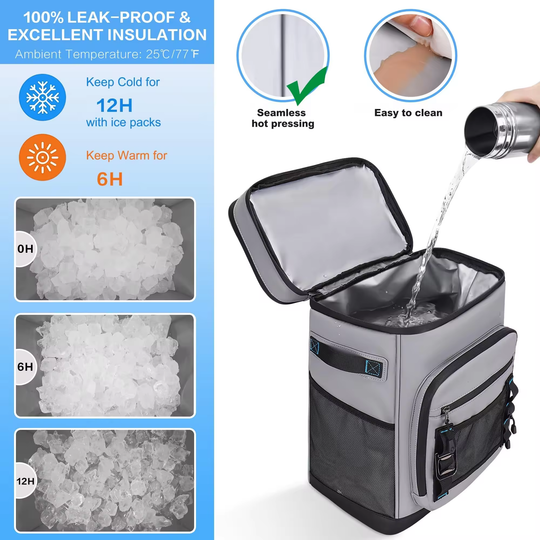 Waterproof Insulated Cooler Backpack Insulated Leakproof Thermal Cooler (MOQ 10 Sets)