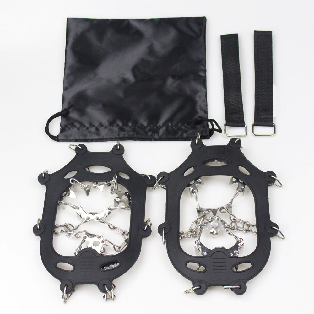 Anti Slip Crampons Ice Cleats for Hiking Snow Boots Shoes 28 Spikes