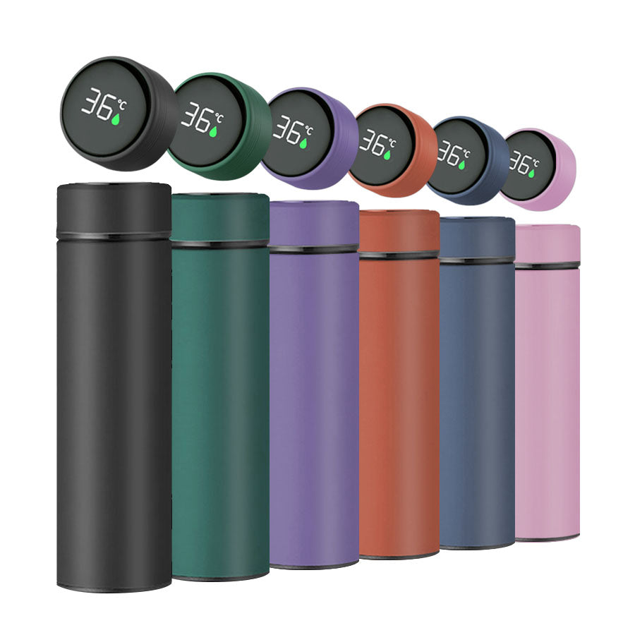 Steel Vacuum Flask,Travel Mug with Smart LCD Touch Screen, Keep Hot Or Cold