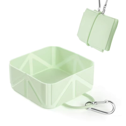 Portable Foldable Travel Bowls for Dogs & Cats, Expandable Food & Water Feeder for Hiking
