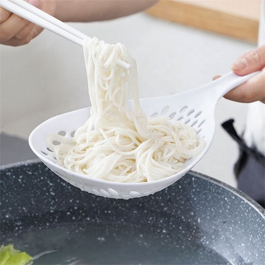 Food Strainer Scoop Colanders Slotted Pasta Spoon