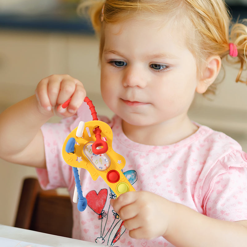 Montessori Pull String Toy activity Fidget Toy for Babies (MOQ 10 Sets)