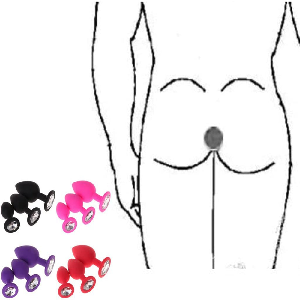 Silicone Butt Plugs - Fun Facts for Night -MOQ( 1PCS Mix & Match Styles & Colors)