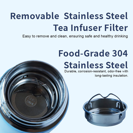 Steel Vacuum Flask,Travel Mug with Smart LCD Touch Screen, Keep Hot Or Cold