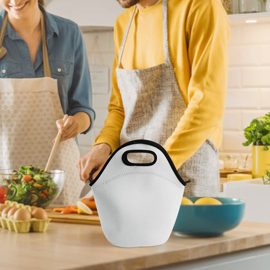 Sublimation DIY Blanks Neoprene Lunch Bag Insulated Soft Box Reusable Lightweight Lunch Bag Case Thermal Food Carry Case