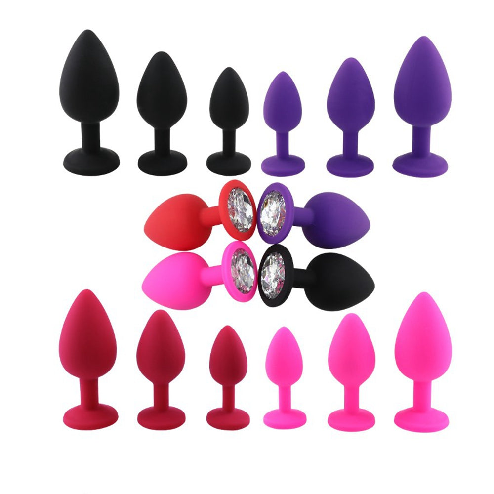 20 Speed Waterproof Wand Vibrator Women Sex Toy & Silicone Butt Plugs